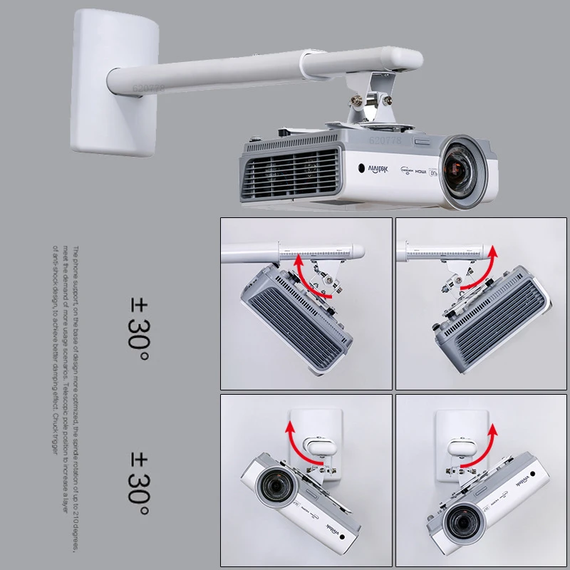 2020 Новое настенное крепление полное движение выдвижная универсальная вешалка