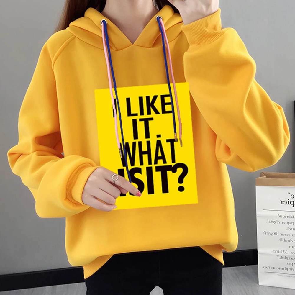 Harajuku Style Women Hoodies Winter Sweatshirts Long Sleeve Loose Pullovers Hooded Girl Thick Warm coat