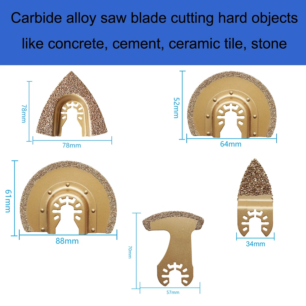 Carbide Saw Blade Diamond Disc Oscillating Blade Circular Saw Blade For for Grinder Metal Cutting Multi Tool Power Tool Parts