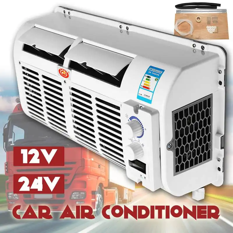 ^Cheap 12V/24V DIY Car Air Conditioner Evaporator Multifunction Wall-mounted Cooling Fan Cooler For Caravan Truck Easy Installation