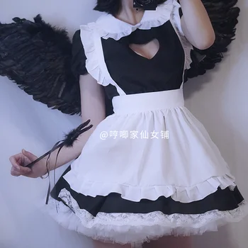 

Japanese Cute Pajamas Lolita Sweet Maid Dress Women Anime Cosplay Costumes Sexy Lingerie Lace Babydoll School Girl Costume