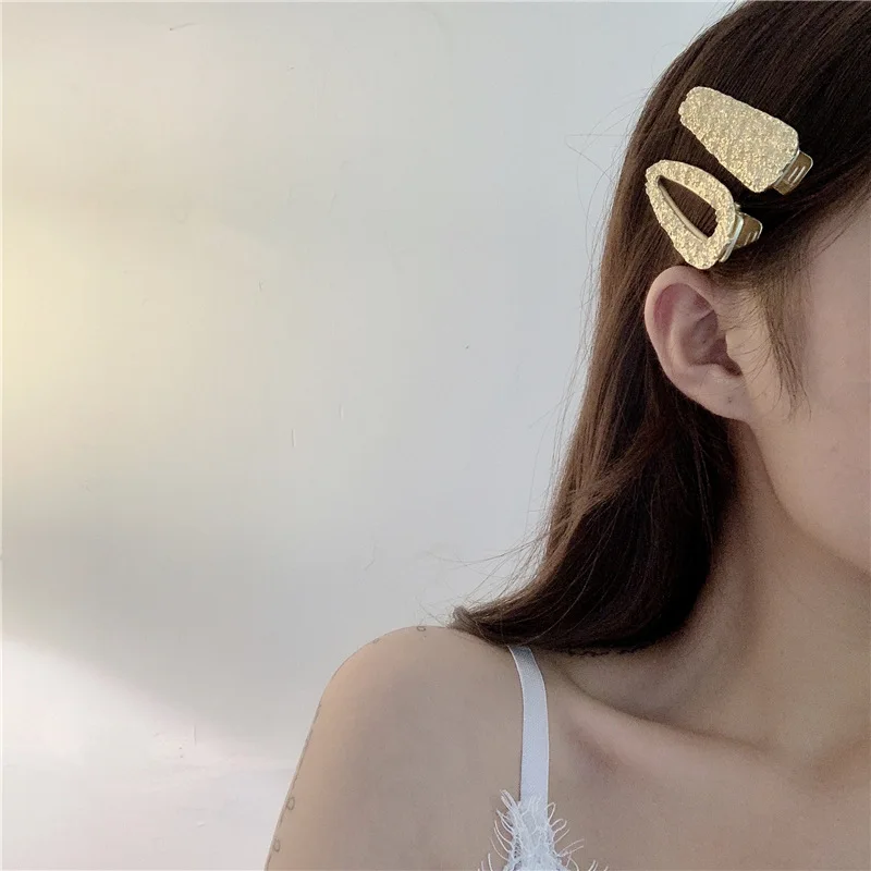 

2020 New Retro European And American Style Hairpin Ins Cold Wind Metal Bangs Clip Hair Accessories