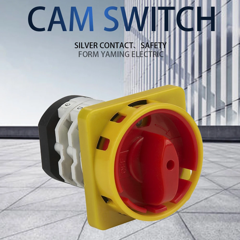 Changeover Rotary Cam Switch 2 Position 01 Padlock 25a 2 Knots Control