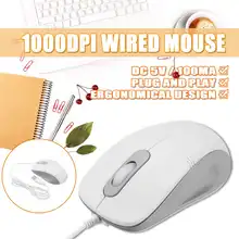 1000 dpi оптическая эргономичная Удобная Проводная мышь USB 3 1 3,0 2,0 Проводная компьютерная мышь для ПК ноутбука