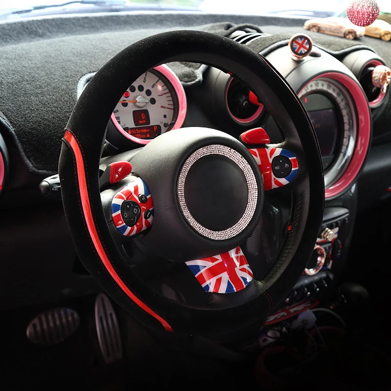38 см чехол рулевого колеса автомобиля четыре сезона универсальный для BMW MINI COOPER S