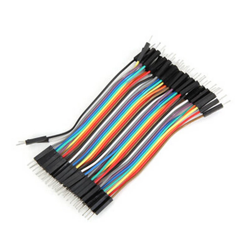 40 шт./лот 10 см 2 54 мм 1pin папа-папа соединительный провод Dupont кабель | Электроника