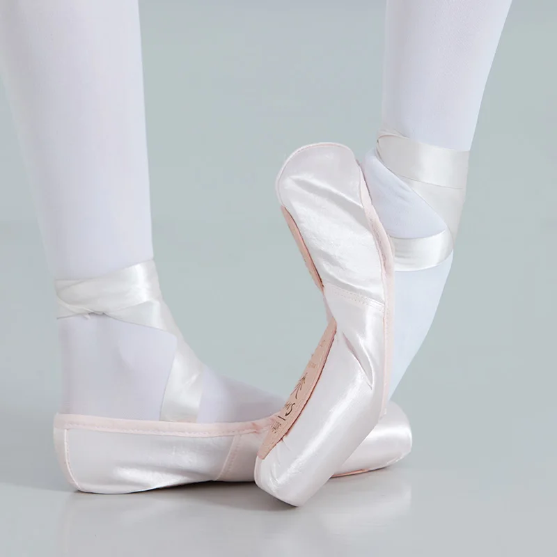Adult Kids Demi-pointe Shoes Without Shank Girls Women Ballet Dance Shoes for Beginner Satin Upper Paper Soul DP802SP dance shoes