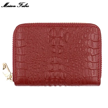 

Maison Fabre Credit Card Holder Wallet Compact Slim Blocked Zip Accordian Cards Simple Bag Coin Bag Card Bag