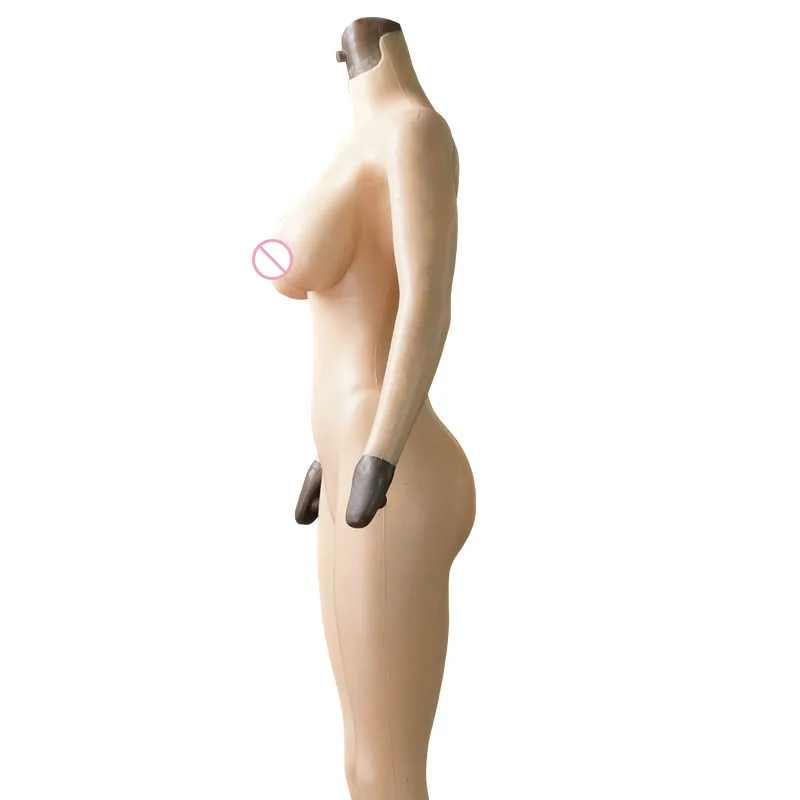 Billige KOOMIHO C E TASSE 9 punkt Body mit Arm Gefälschte Titten Crossdresser Silikon Brust Formen Gefälschte Vagina Transen drag Queen 2G