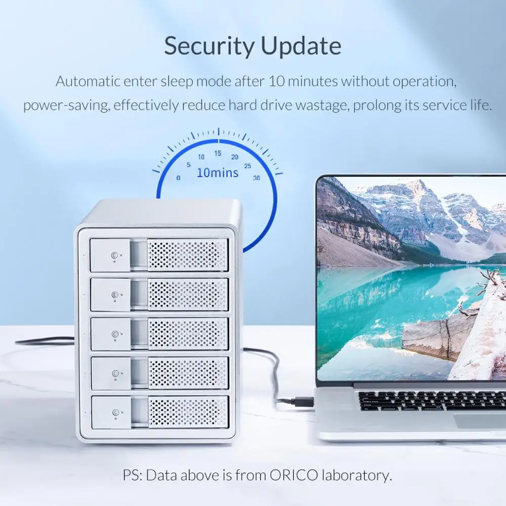 Док станция ORICO 95 Series 4 Bay док для HDD 3 5 дюйма USB3.0 с поддержкой Raid UASP 64 ТБ внутренней