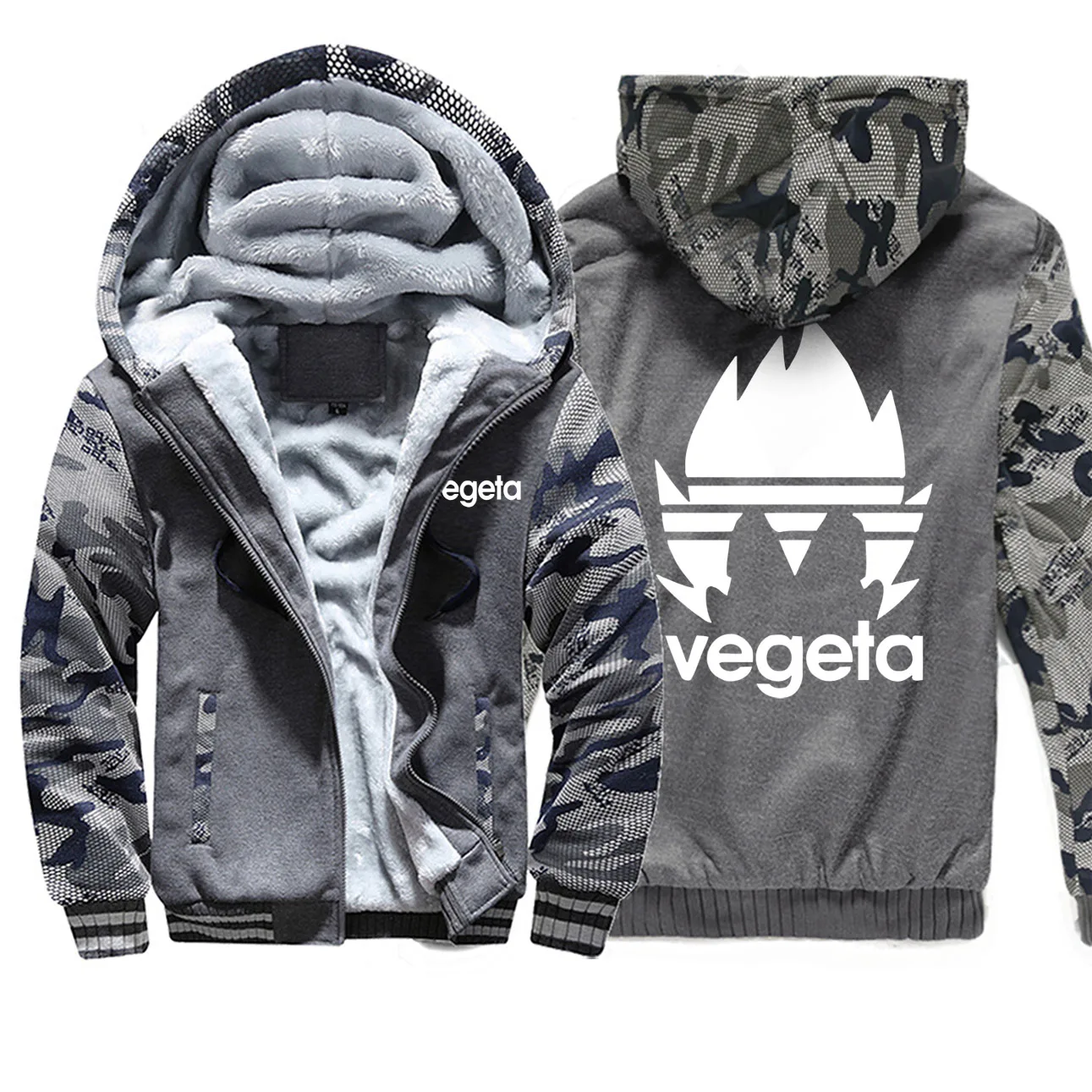 Dragon Ball уличная одежда с мотивами из Аниме Супер Saiyan Vegeta Camo толстовки Модные мужские пальто осень размера плюс флисовая Спортивная уличная одежда