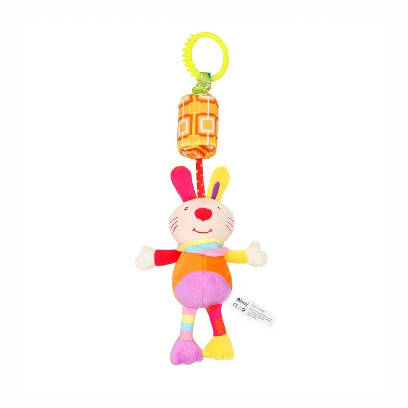 Rabbit 1 Мультяшные Игрушки для малышей от 0 до 36 месяцев, детская коляска для кровати, Детские передвижные погремушки, плюшевая игрушка для новорожденных, игрушки для малышей - Цвет: Rabbit 1