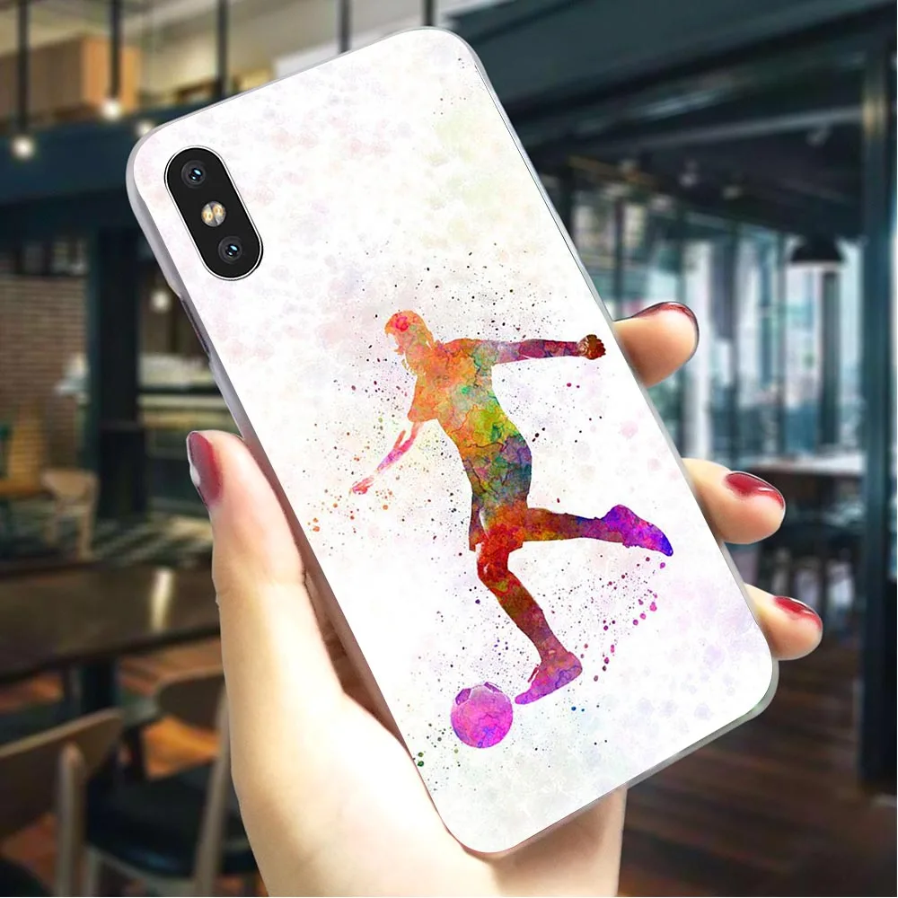 Модный футбольный футбол жизни Телефон чехол для iphone 8 5 5S SE 6 6 S/6 6S Plus 7/7 8 Plus X XS XR Xs Max жесткий чехол - Цвет: K2504205