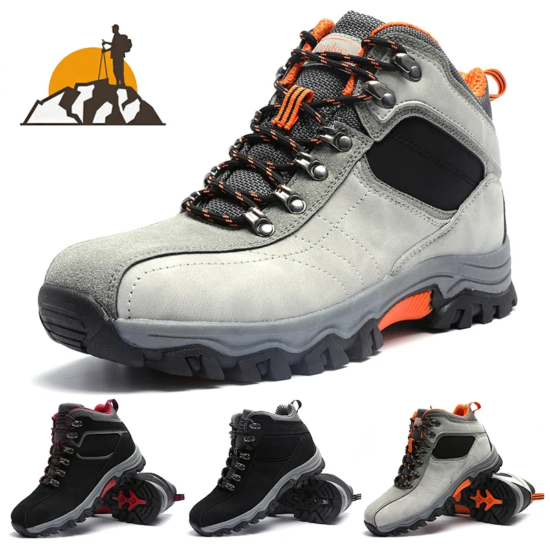Водонепроницаемые походные ботинки мужские осенне-зимние нескользящие легкие