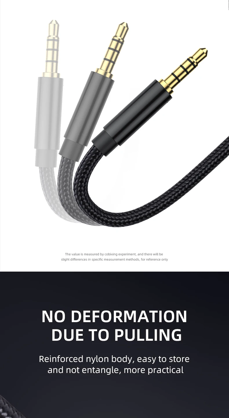3,5mm Jack Aux Kabel Audio Verlängerung Kabel Für Kopfhörer Lautsprecher Extender Kabel Für Handy Auto PC Verstärker MP3/MP4 Player – Detail 5