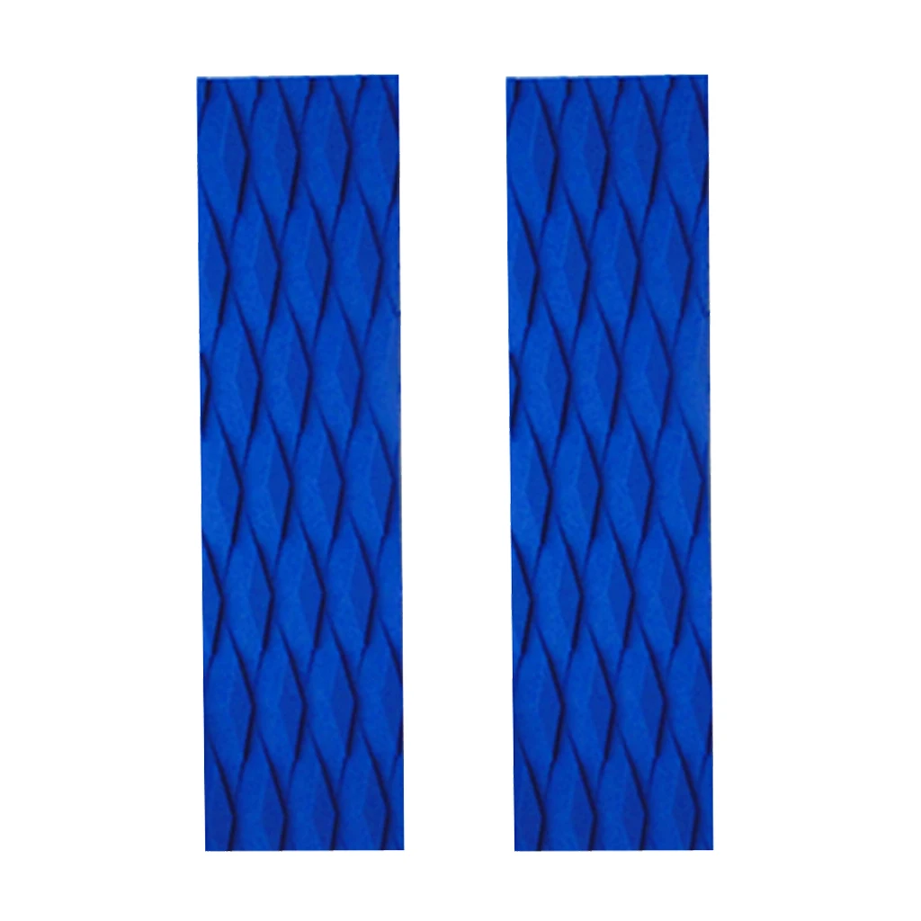 2Pcs Ultra-light Diamond Grooved EVA Non Slip Skimboard Surfboard Traction Pad Bar Grip for SUP Surfboard Surfing