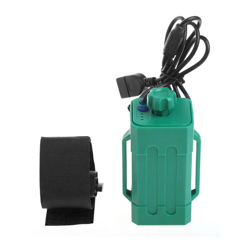 Водонепроницаемый USB DC порт 4x18650 аккумулятор чехол для хранения для велосипеда светодиодный светильник - Цвет: Зеленый