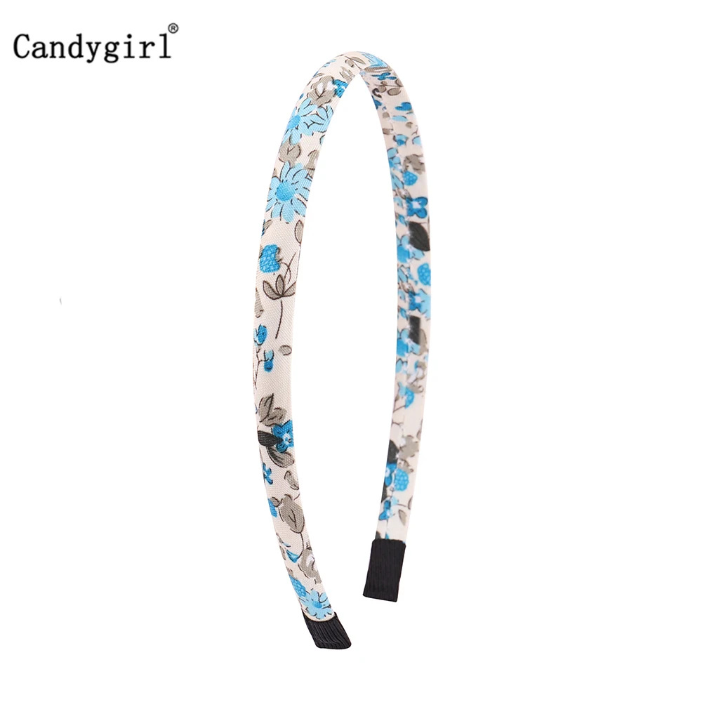 12pcs Flower DIY Ribbon Hairband Women Girl Covered Hair Accessories Headpieces Satin Polyester Jewelry Headbands boho Headwear