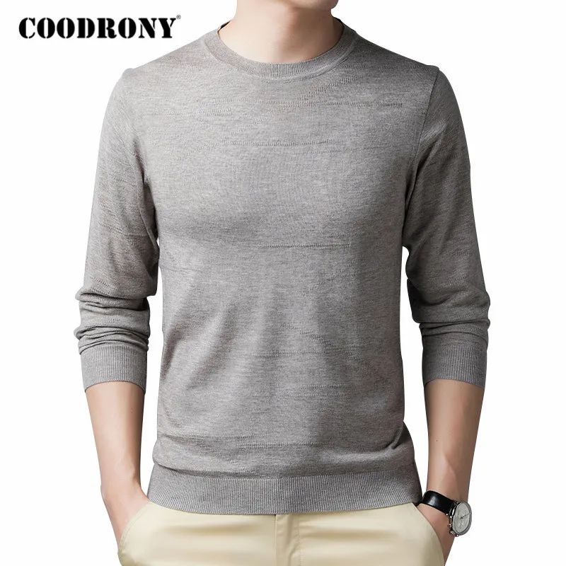

COODRONY Brand Sweater Men Casual O-Neck Pull Homme 2020 Autumn Winter New Arrival Soft Warm Woolen Knitwear Pullover Men C1095