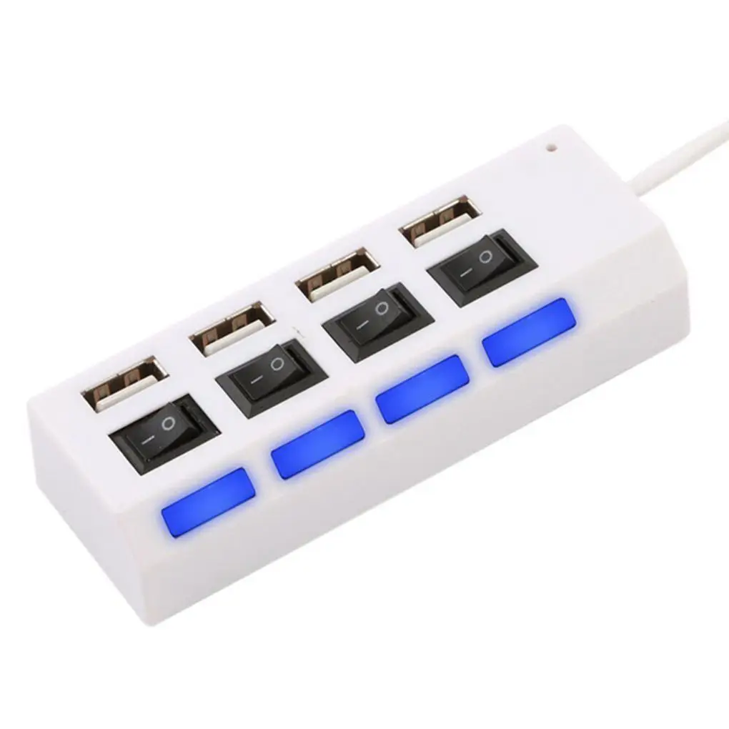 Высокоскоростной 4/7 порт USB концентратор питания вкл/выкл расширитель компьютер, ноутбук, лептоп несколько конвертер адаптер сплиттер