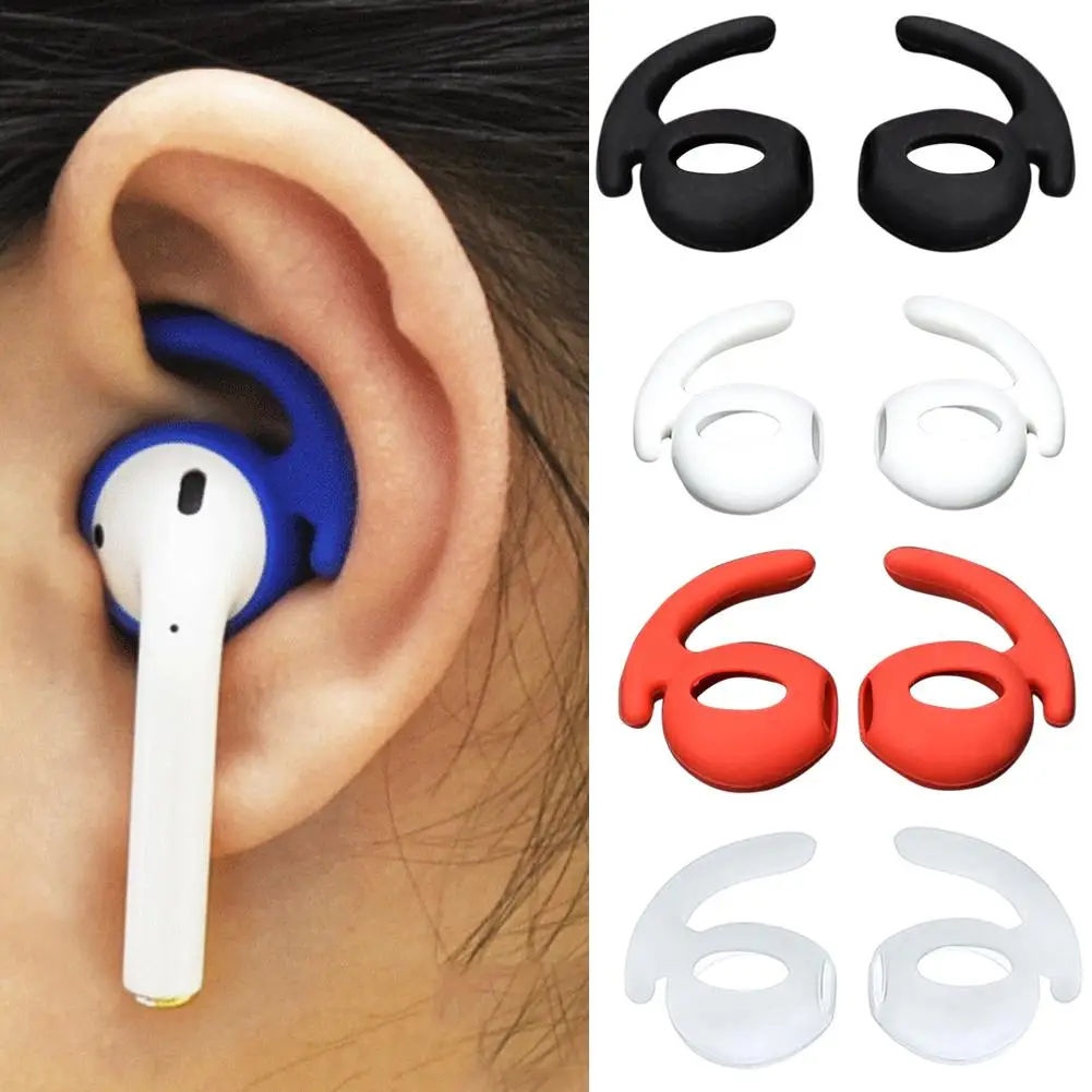 1 пара силиконовых крючков для наушников противоскользящий чехол AirPods мягкие