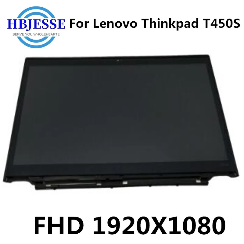 

Original 1920*1080 For Lenovo Thinkpad T450S assembly B140HAN01.3 LCD Displays with Touch Screen monitor with frame