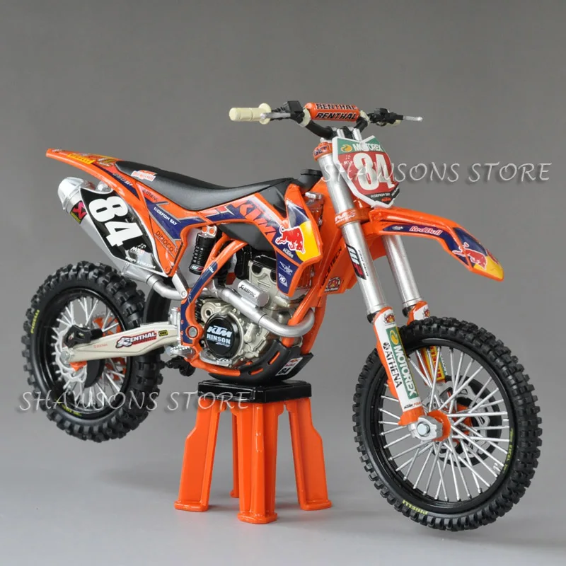 No.84 Литые игрушечные модели Automaxx 1:12 KTM 250 SX-F № 84 25 Байк миниатюрный мотоцикл Реплика - Цвет: No.84