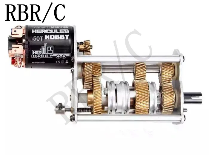 RBR/C 1:14 Hercules Тракторная коробка передач, металлическая шестерня, для TRX4 SCX10 RC модификация автомобиля DIY Запчасти для обновления