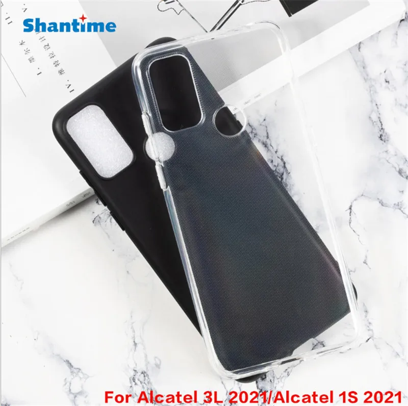 Роскошный мягкий силиконовый чехол для телефона Alcatel 1S 2021 3L задняя крышка 2020 5028 2019