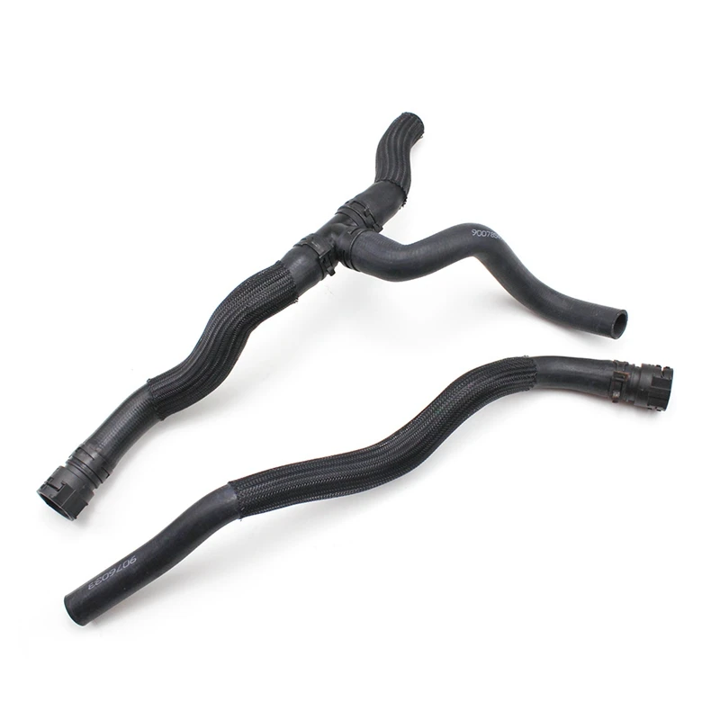Set of 2 RADIATOR Three Way Water Pipe Inlet & Outlet Hose for 10 15