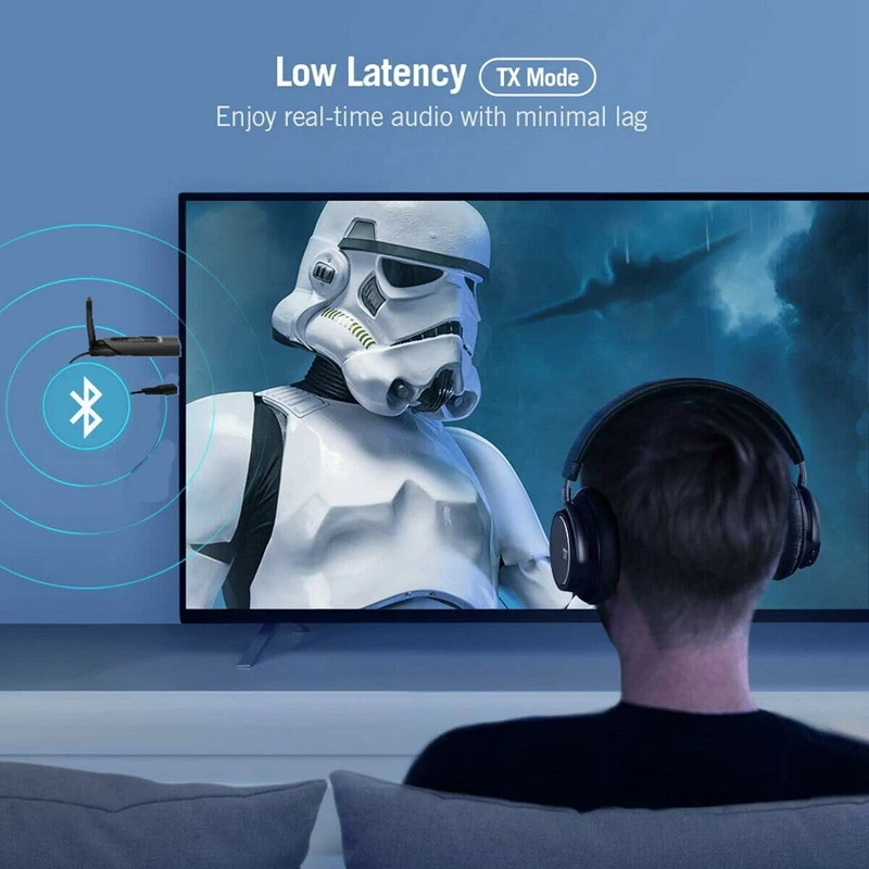Bluetooth 5,0 USB аудио передатчик APTX LL 3,5 мм AUX RCA беспроводной адаптер для PS4 PC tv