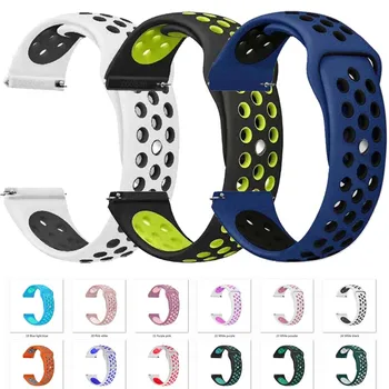 

Silicone band for Samsung Galaxy Watch 46mm S3 S2 22mm SM-R800NZSAXAR 20mm Amazfit BIP Strap for Galxy Watch 42mm Wristband
