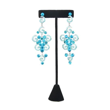 

Counter Exhibition Velvet Ornament Hanging Earring Stand T Shape Holder Organizer Storage Home Jewelry Display Stud Showcase