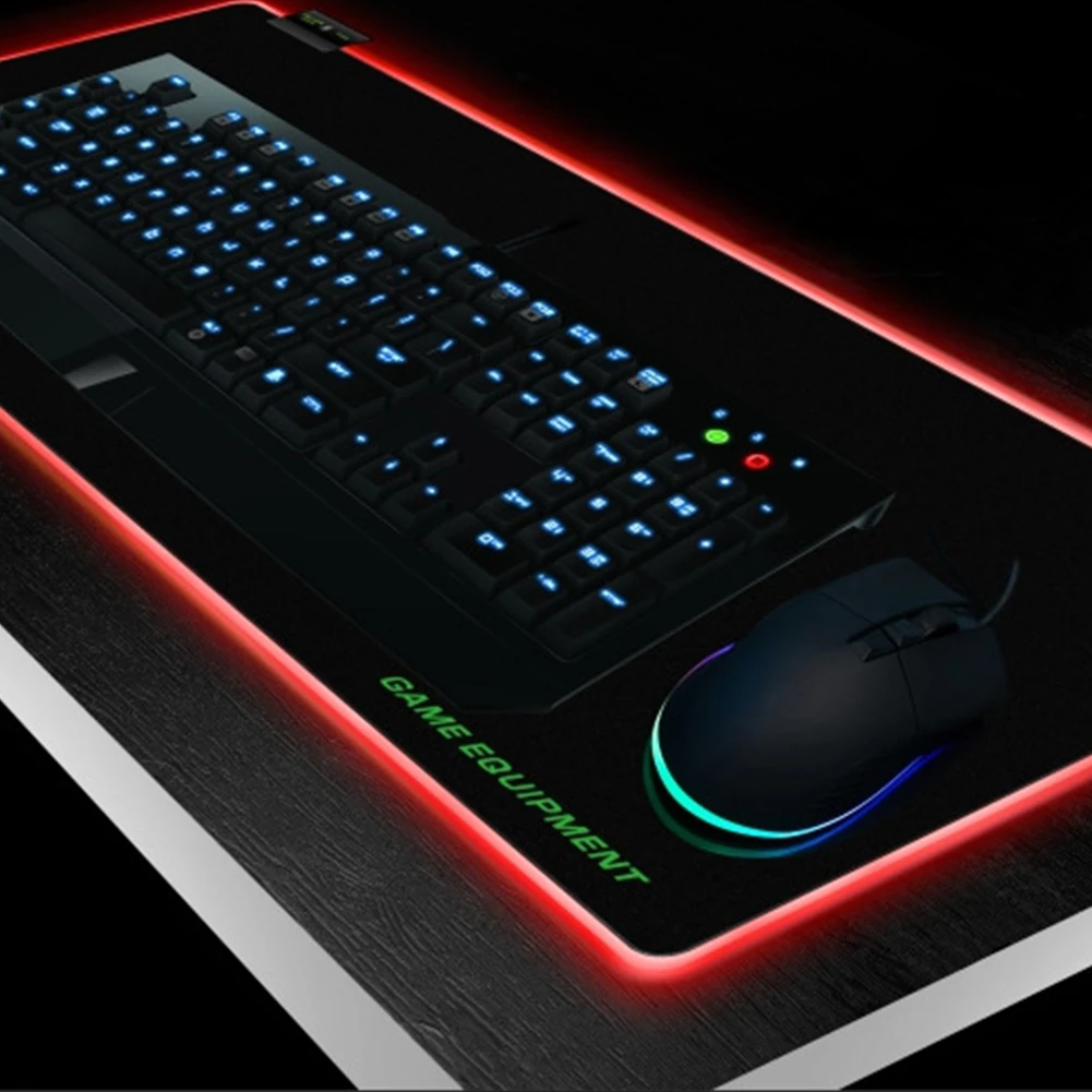 Настольный RGB красочный Коврик для ноутбука домашний Гладкий Простой чистый игровой практичный большой коврик для мыши офисный светящийся легкий