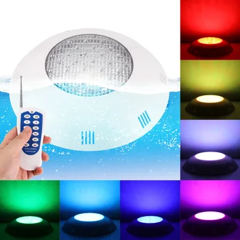 

24 LED Underwater Swimming Pool Light Multi-Color 12V 24W with RGB Remote Controller Outdoor Lighting Waterproof Underwater Lamp