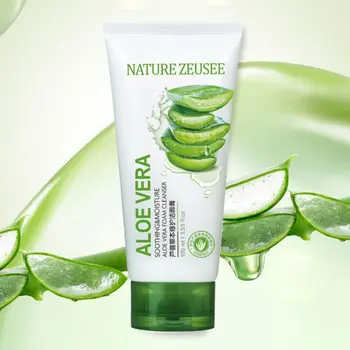 

Aloe Vera Gel Milk Facial Cleanser Oil Control Moisturizer Face Deep Cleaning Acne Remover Skin Care Face Cream