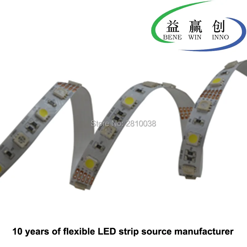 100M/Lot DC12/24V 72leds/M 5050rgbw led strip light cri 90+ led light strip 12mm wide 5050 flexible led strip 17.2W/M led ribbon
