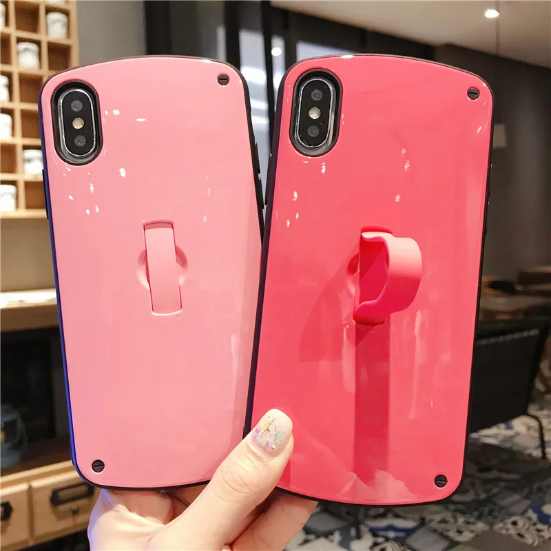 IMIDO сплошной цвет Овальный чехол для IPhone 11pro Max X XR XS Max Простой Модный чехол для IPhone 7 8plus 6 6splus