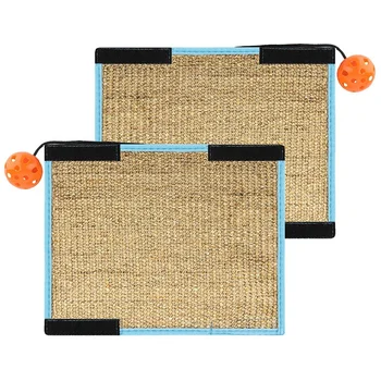 

Cat Scratch Pad, [2 Packs] 12.4X9.64 Inch Cat Scratch Board Sisal, Protect Furniture Cat Scratch Pad, Brown