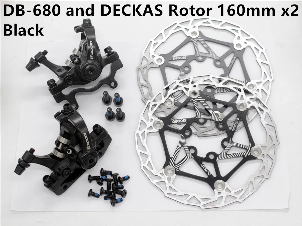 DB 680 DECKASBK Zoom DB-680 HB680 Велосипедный тормозной суппорт с тормозным тормозом MTB части велосипеда двухсторонний гидроэлектрический тормоз - Цвет: DB 680 DECKASBK