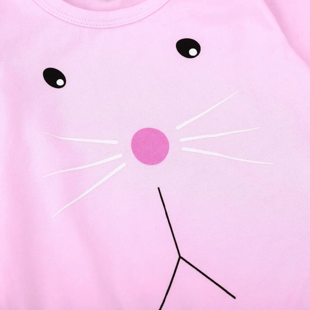 Боди для новорожденных девочек с милыми заячьими ушками; розовые комбинезоны для новорожденных; боди с длинными рукавами из тонкого хлопка; осенняя одежда для малышей