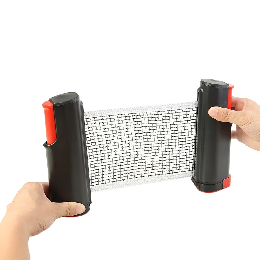 

Multi-functional Retractable Ping Pong Net Rack Practical Durable Convenient Sports Exercise Gyms Table Tennis Mesh Net Shelf