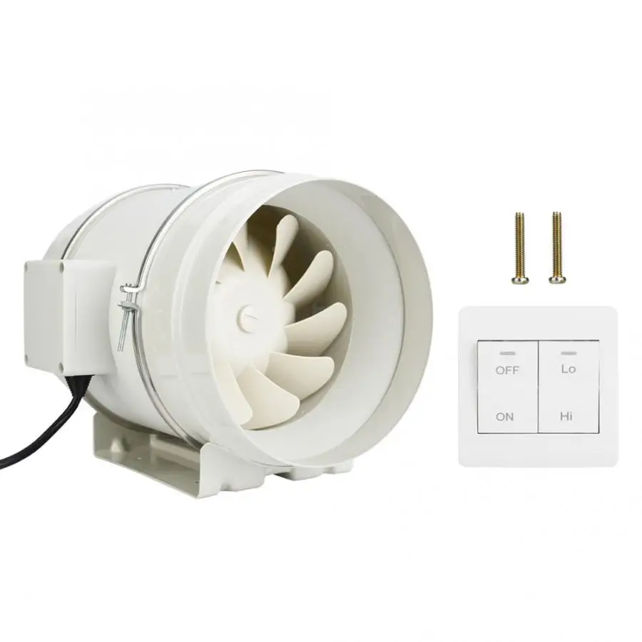 Вытяжной вентилятор воздуховод 8 дюймов косой поток трубы вентиляции вытяжной с