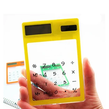 

Mini Calculator Portable Solar Calculator Ultra Slim Calculator Scientific Calculator 8 Digit Touch Screen Office Stationery