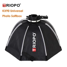 

Triopo KX90 Photo Universal Outdoor Octagon Umbrella Speedlite Flash Softbox Folded Studio Soft Box for Yongnuo Godox V1 AD200