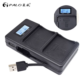 

PALO new 2 slots LP-E8 LPE8 LP E8 Batterycharger LCD Dual Charger for Canon EOS 550D 600D 650D 700D X4 X5 X6i X7i T2i T3i
