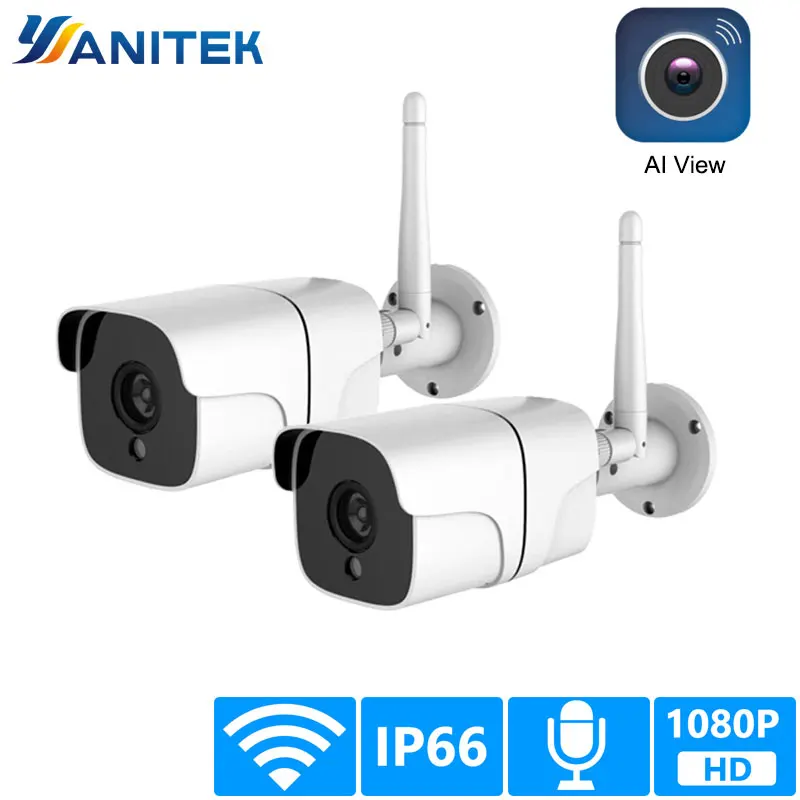 

Home Security Wireless Camera CCTV System Outdoor 1080P HD 2CH Audio Camara Wifi IP Camera Video Surveillance kit 2MP