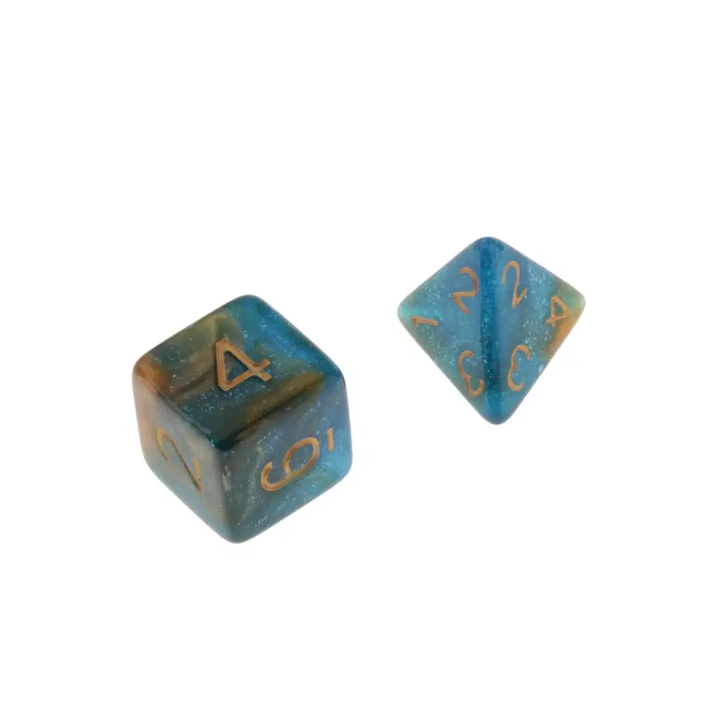  7 Die Polyhedral Dice Dungeons & Dragon D4-D20 D12 Dices Board Game Accessories DND Role Playing Game Dice Set
