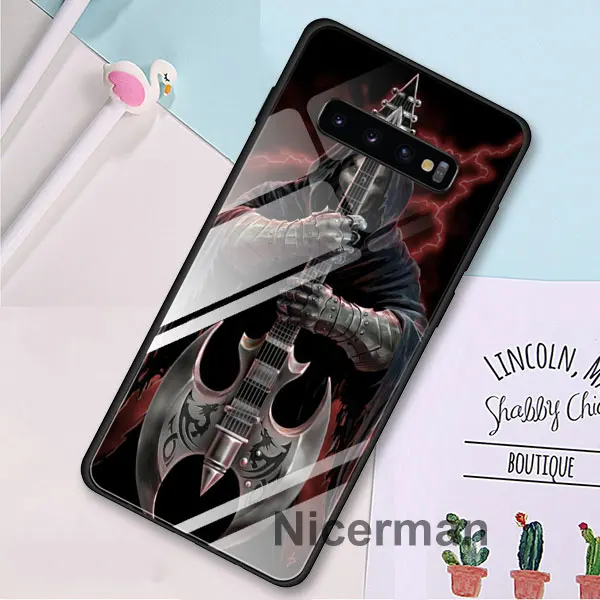 13 Мрачный смерть с косой смерти молитва закаленное Стекло Чехлы для samsung Galaxy S10 S8 S9 плюс S10e Note 9 10 плюс A50 A30 чехол Coque - Цвет: 13