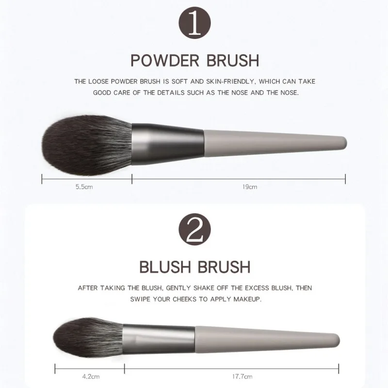 Wholesale 12pcs Conical Makeup Brushes Set Foundation Brush Loose Powder Brush Eyeshadow Brush Cosmetic Brush Kit